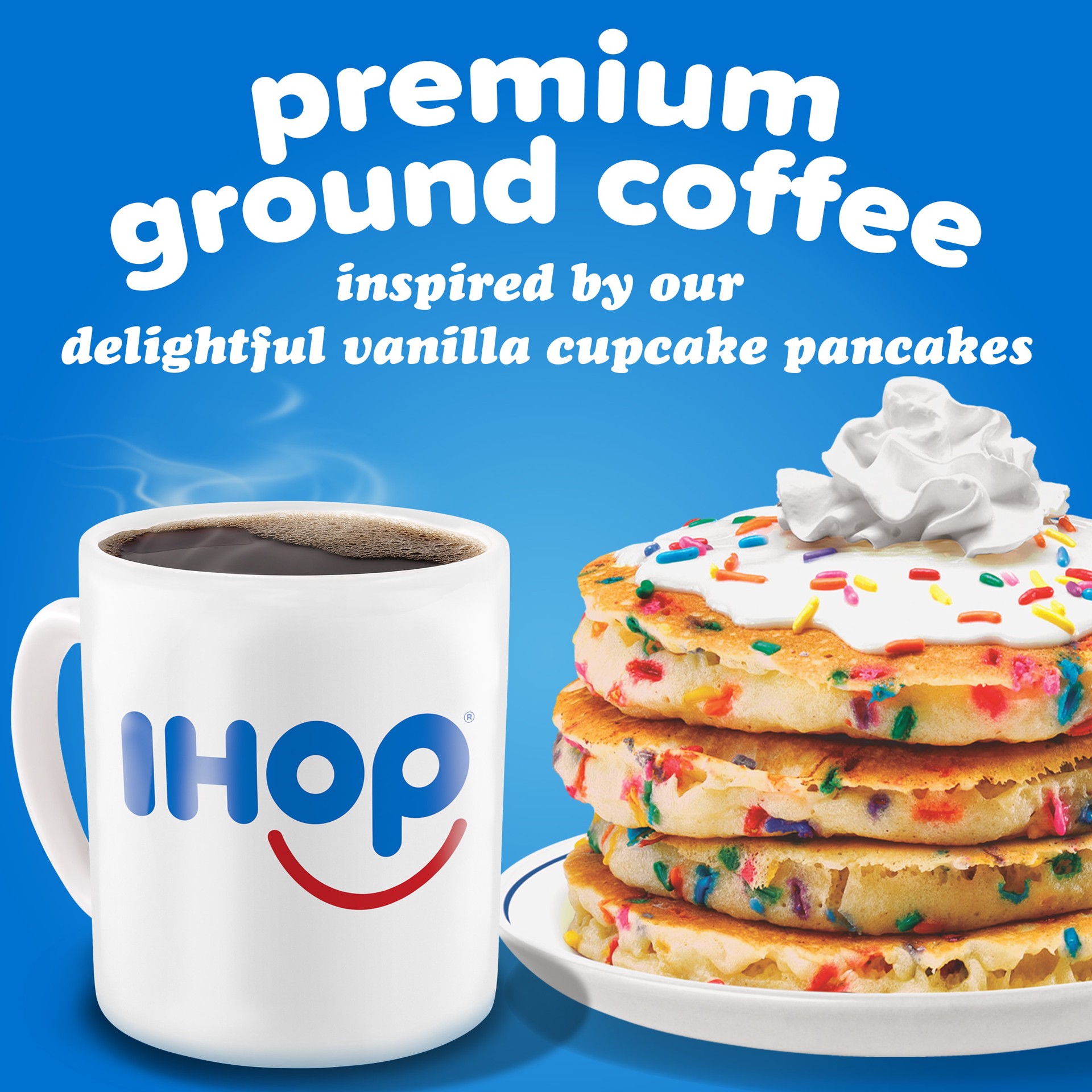 slide 6 of 10, IHOP Vanilla Cupcake Artificially Flavored Ground Coffee- 11 oz, 11 oz