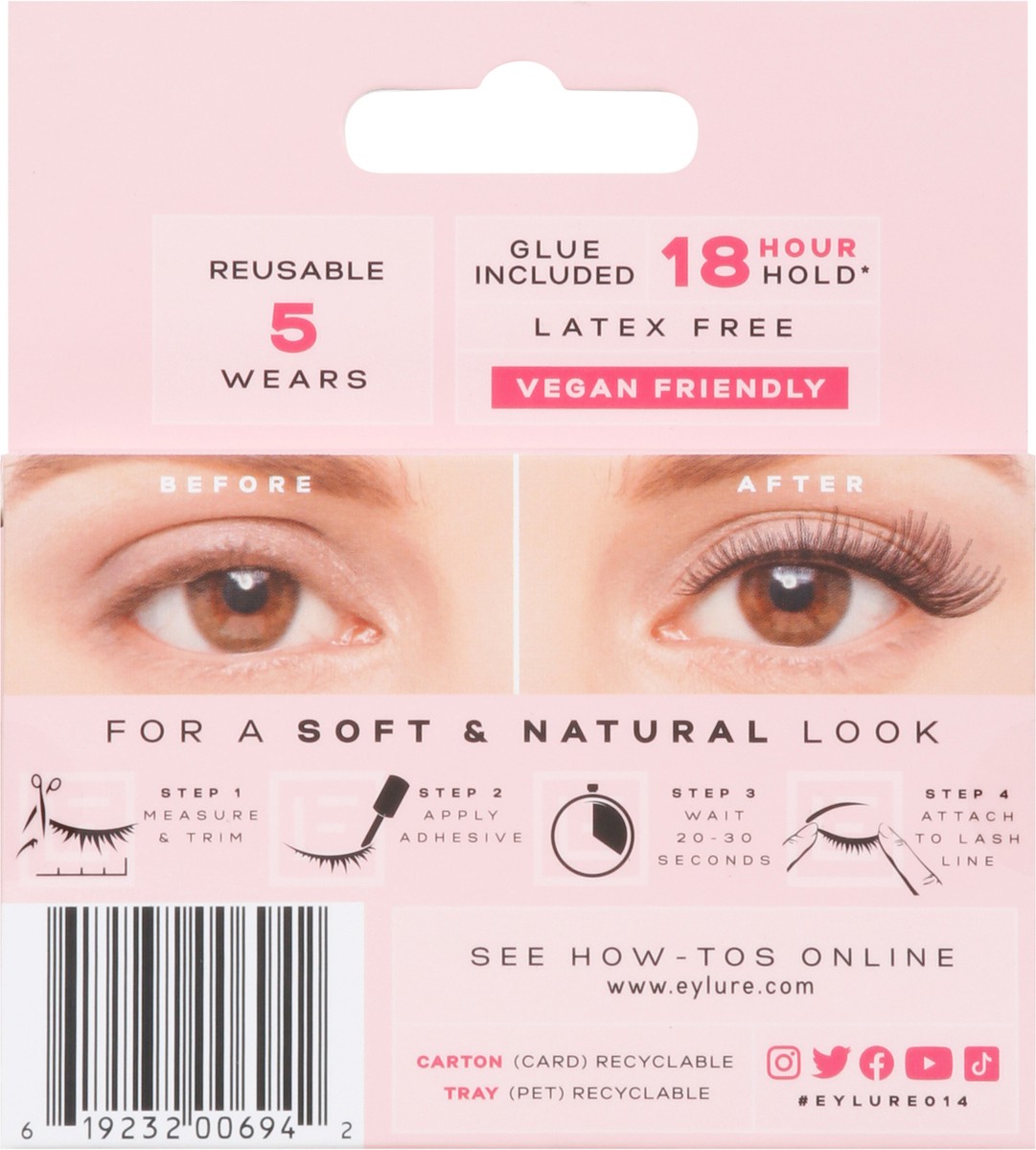 slide 3 of 9, Eylure No. 014 Luxe Faux Lashes, 1 ct