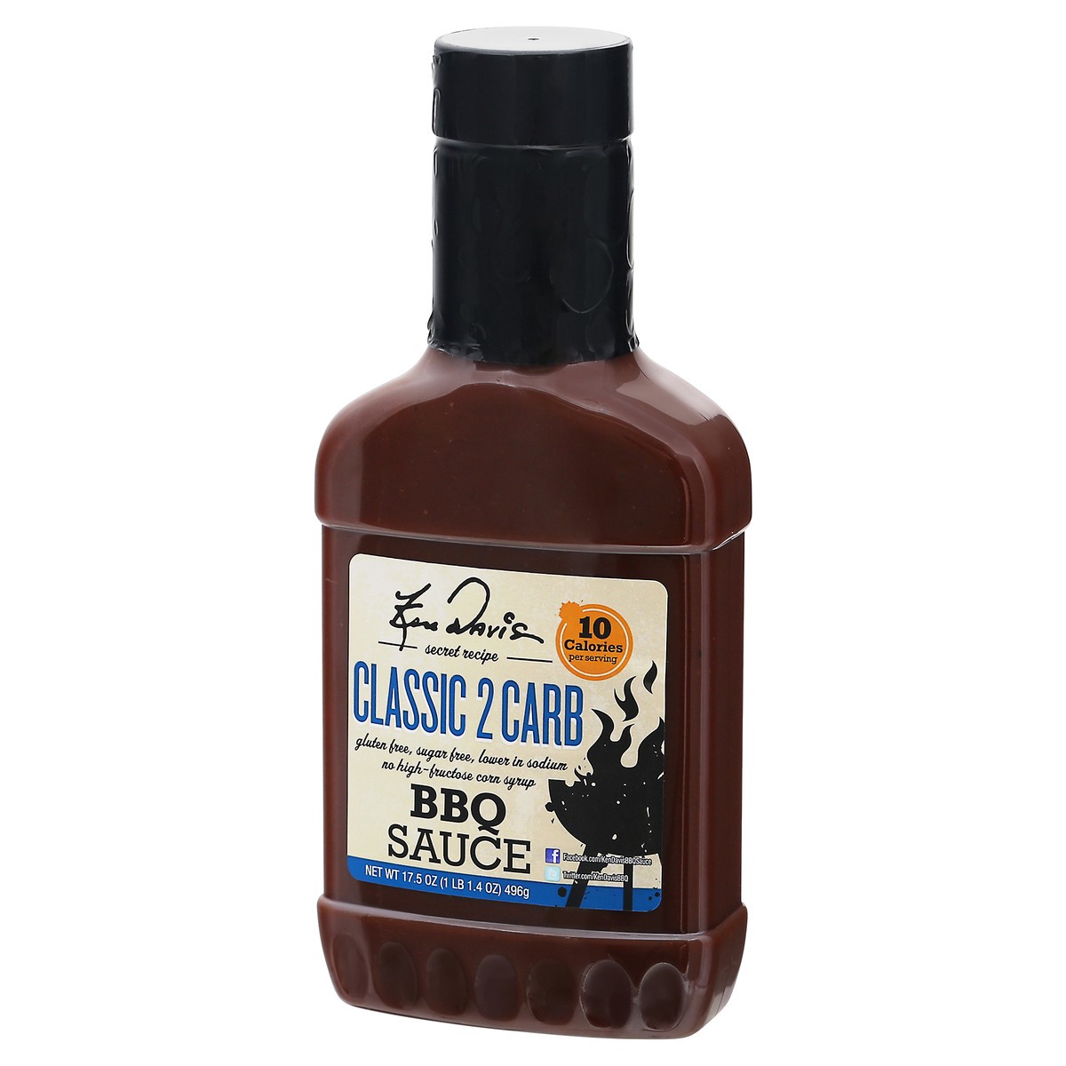 slide 3 of 9, Ken Davis 2 Carb Original Bar-B-Q Sauce 17.5 oz, 17.5 oz