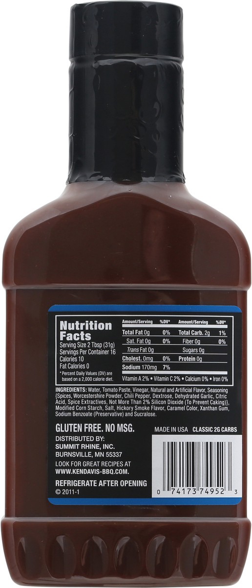 slide 8 of 9, Ken Davis 2 Carb Original Bar-B-Q Sauce 17.5 oz, 17.5 oz