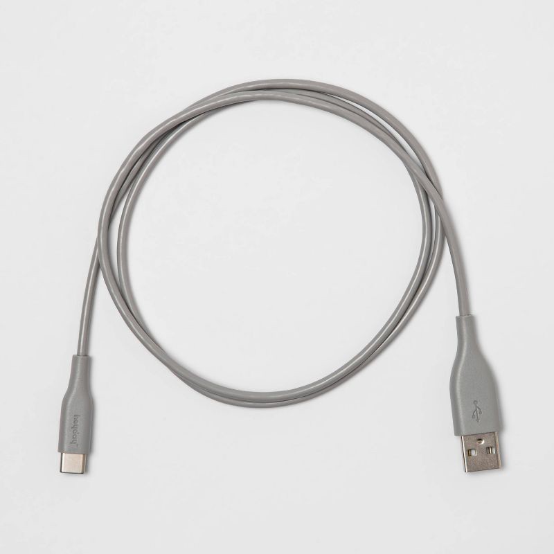 slide 3 of 3, 3' USB-C to USB-A Round Cable - heyday™ Wild Dove, 1 ct