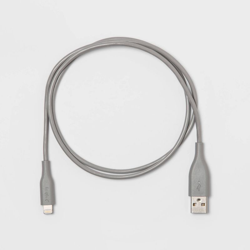 slide 3 of 3, 3' Lightning to USB-A Round Cable - heyday™ Wild Dove, 1 ct