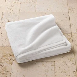 Organic Bath Sheet White - Casaluna™: Heavyweight Organic Cotton, Low Lint, Fade-Resistant, OEKO-TEX Certified