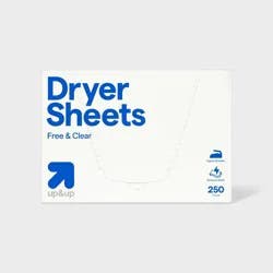 Dryer Sheets Free Clear - 250ct - up&up™