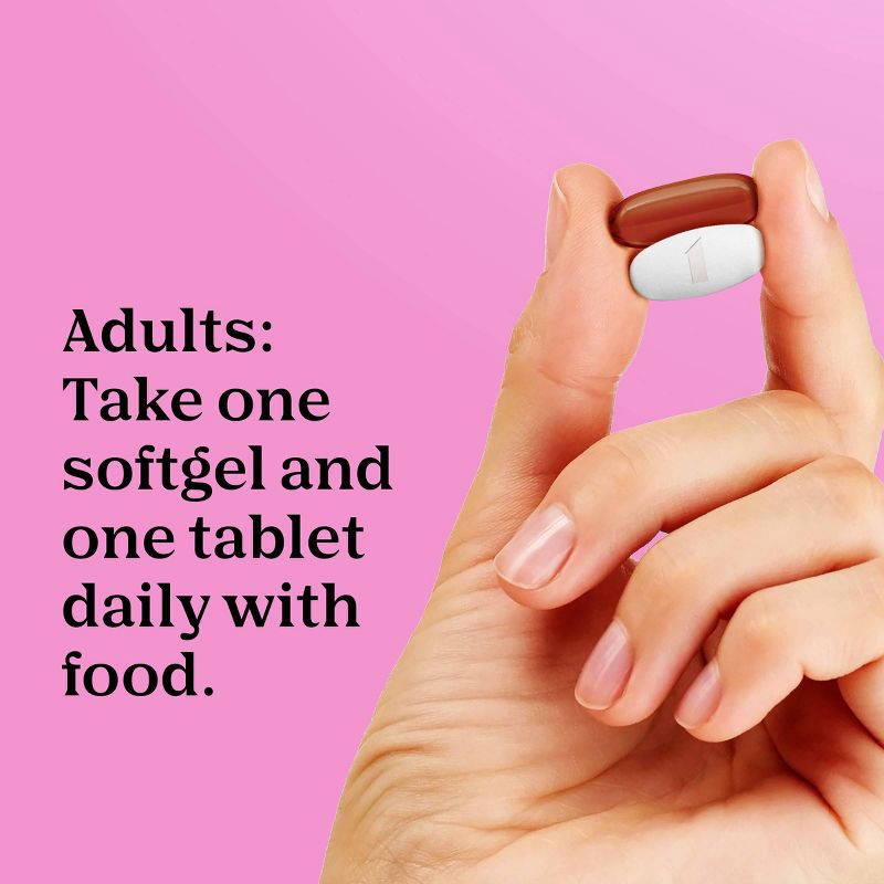 slide 7 of 10, One A Day Prenatal Advanced with Folic Acid - 60+60ct, 60 ct