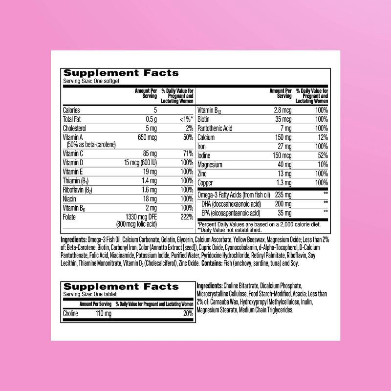 slide 10 of 10, One A Day Prenatal Advanced with Folic Acid - 60+60ct, 60 ct