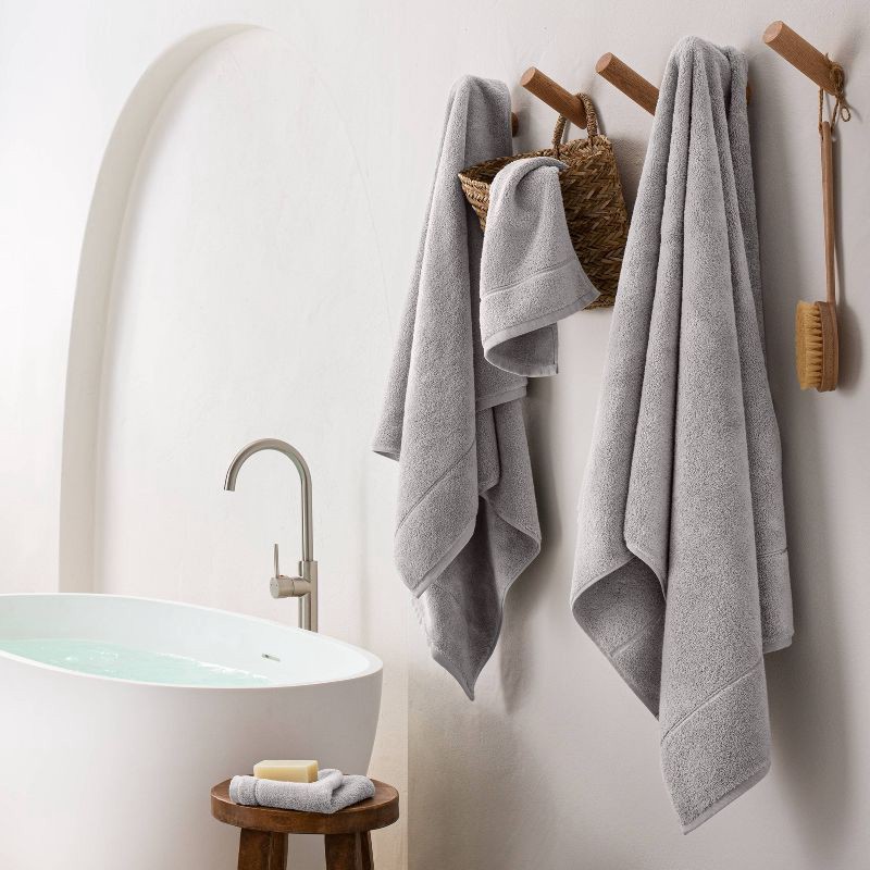 Modal Bath Towel Light Gray - Casaluna