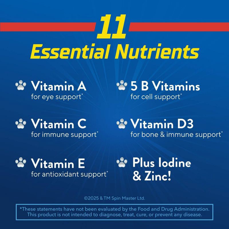 slide 4 of 10, L'il Critters Paw Patrol Multivitamin Gummy Dietary Supplements - 190ct, 190 ct