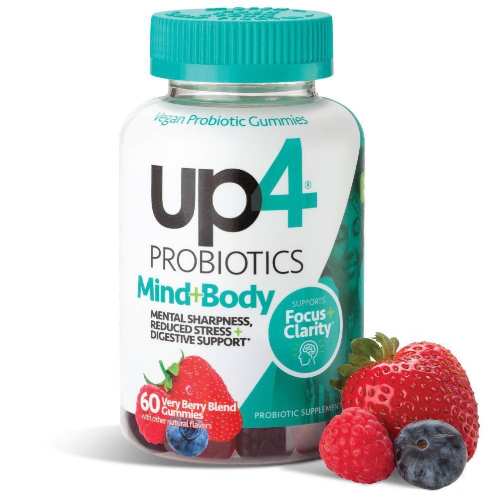 slide 2 of 4, up4 Probiotics Mind+Body Gummies, 60 ct