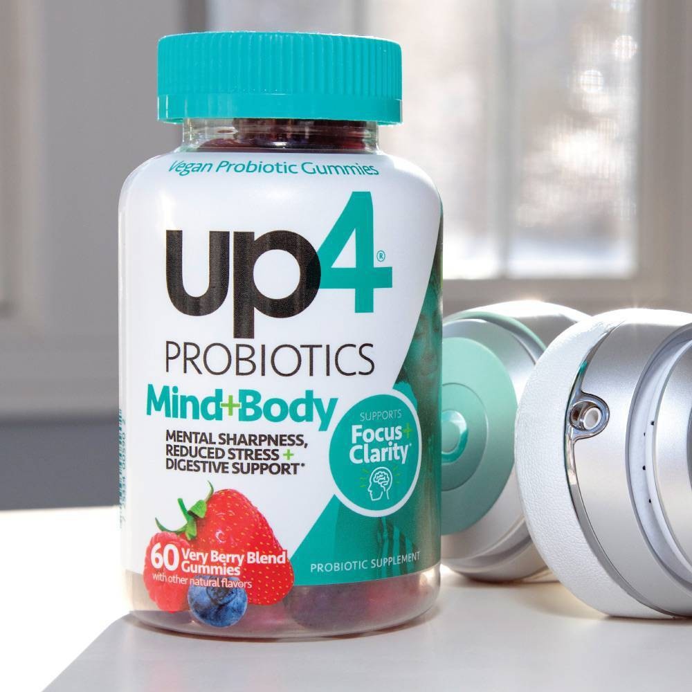 slide 3 of 4, up4 Probiotics Mind+Body Gummies, 60 ct