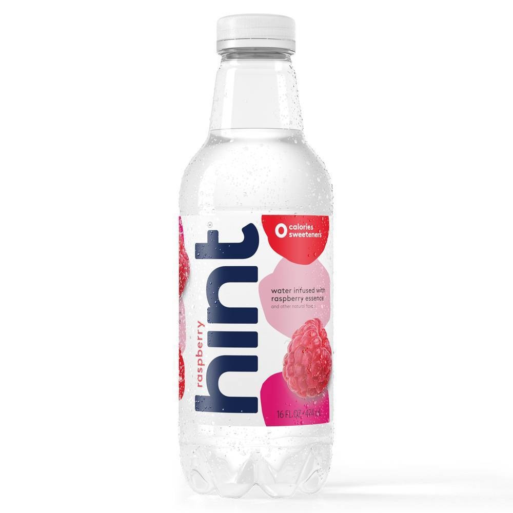 slide 2 of 6, hint Raspberry Flavored Water / Bottles, 6 ct, 16 fl oz