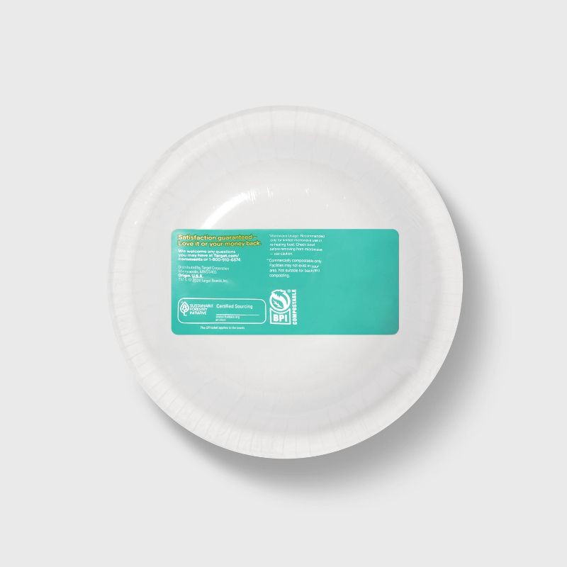 slide 3 of 3, White Paper Bowl - 42ct/12oz - up&up™, 42 ct; 12 oz
