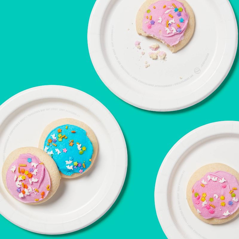 slide 2 of 3, White Plate 6.8" - 58ct - up&up™, 58 ct