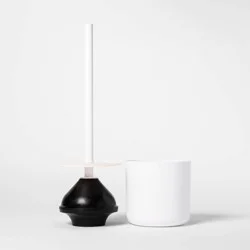 Plunger with Splash Guard White - Threshold