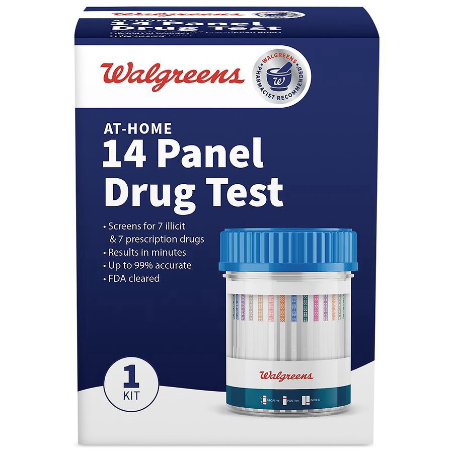 slide 1 of 4, Walgreens At-Home 14 Panel Drug Test, 1 ct