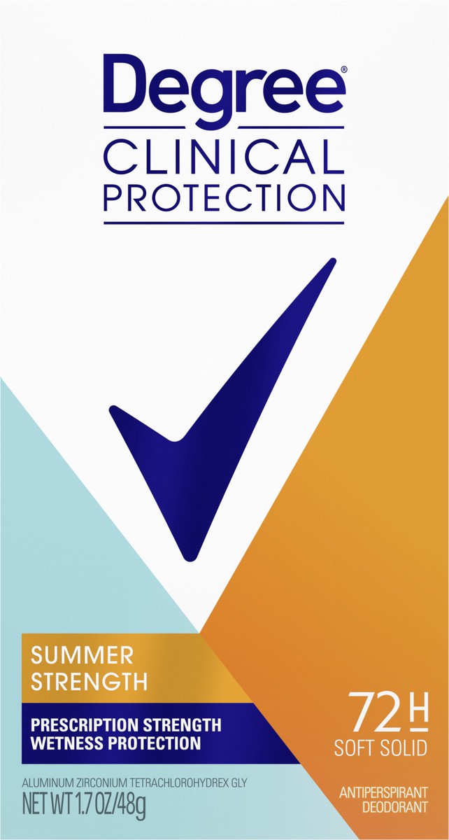slide 1 of 16, Degree Clinical Protection Antiperspirant Deodorant Summer Strength 1.7 oz, 1.7 oz