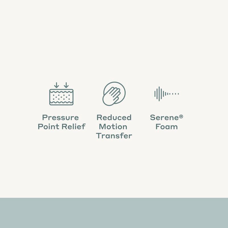 slide 5 of 5, Full 3" Serene™ Foam Mattress Topper - Casaluna™: Polyester Cover, CertiPUR-US, Reduced Motion Transfer, 1 ct