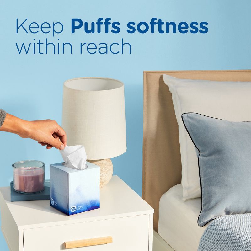 slide 7 of 16, Puffs Ultra Soft Facial Tissue - 8pk/576ct, 8 ct, 576 ct
