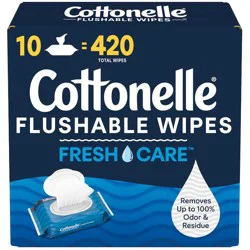 Cottonelle Fresh Care Flushable Wet Wipes - 10pk/42ct