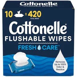 Cottonelle Fresh Care Flushable Wet Wipes - 10pk/42ct