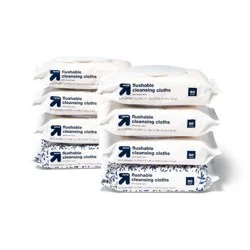 Flushable Cleaning Cloths - Fresh Scent - 8pk/60ct - up & up™