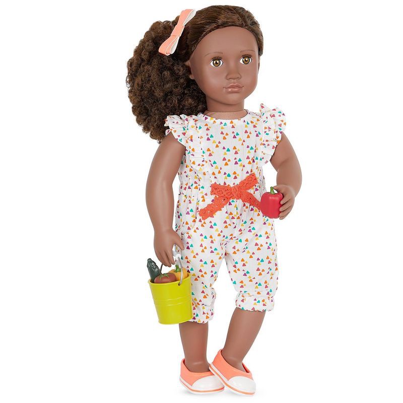 slide 3 of 6, Our Generation Nahla with Storybook & Accessories 18" Posable Gardening Doll, 1 ct
