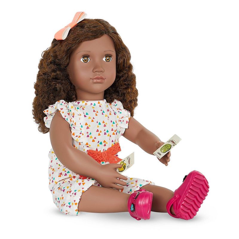 slide 4 of 6, Our Generation Nahla with Storybook & Accessories 18" Posable Gardening Doll, 1 ct