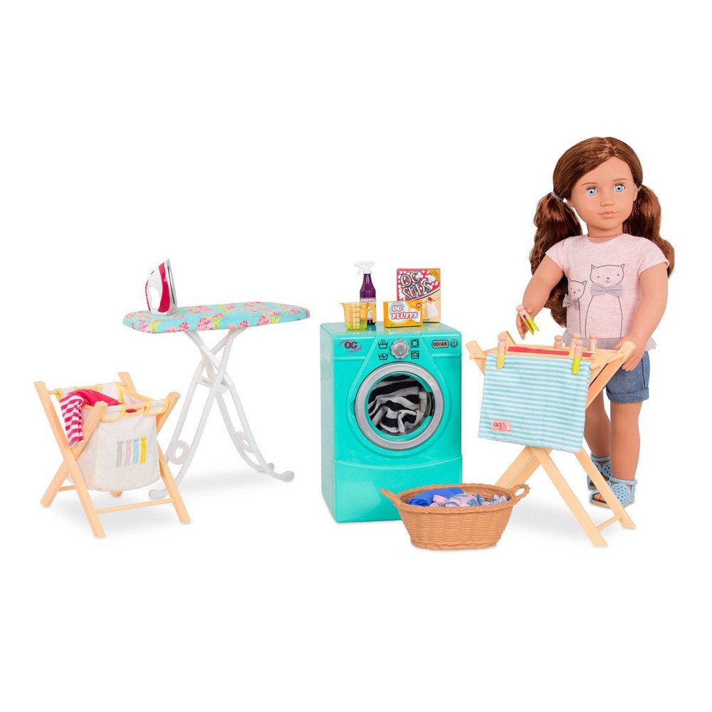 slide 2 of 6, Our Generation Tumble & Spin Laundry Set, 1 ct