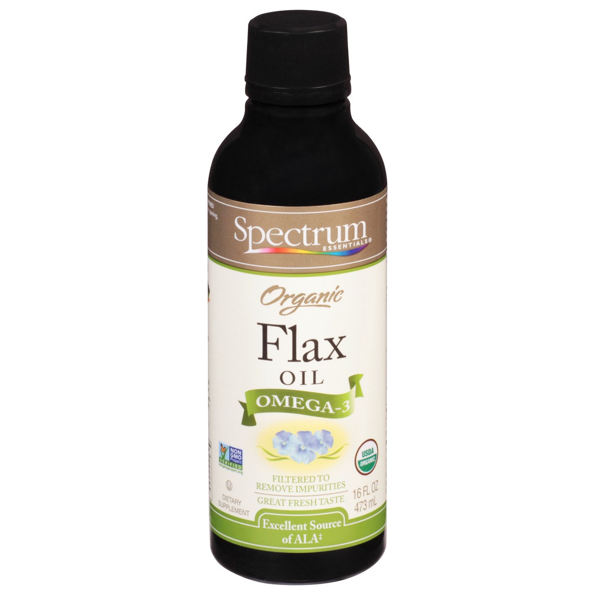 slide 12 of 14, Spectrum Essentials Spectrum Organic Flax Seed Oil, 16 fl oz