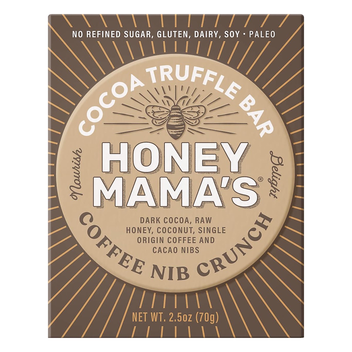 slide 1 of 3, Honey Mama's Coffee Nib Crunch Cocoa Truffle Bar 2.5 oz, 2.5 oz