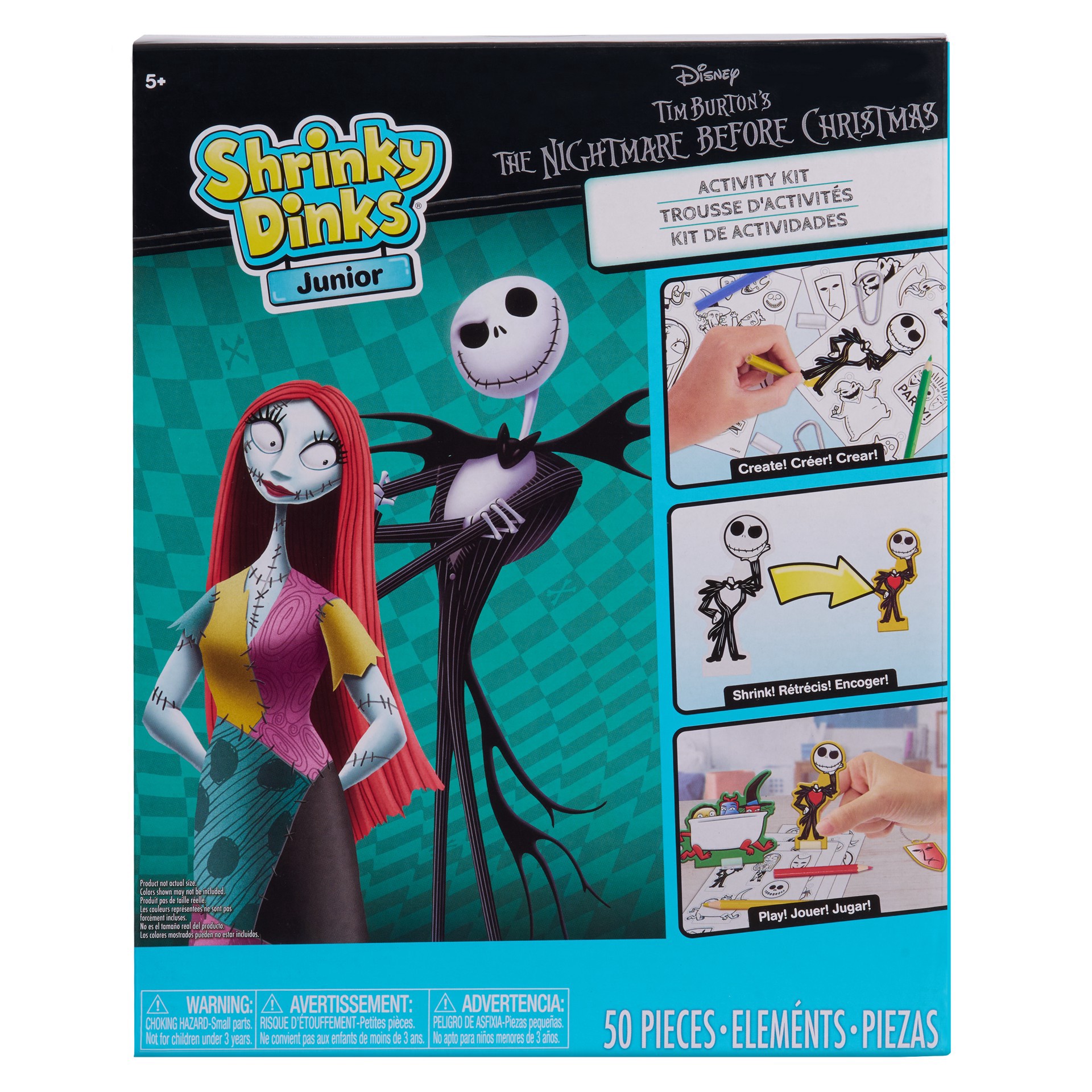 slide 2 of 3, Just Play Shrinky Dinks Junior The Nightmare Before Christmas Activity Kit, 8.5 in x 10.5 in x 1.5 in