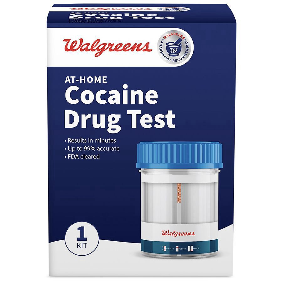 slide 1 of 4, Walgreens At-Home Cocaine Drug Test, 1 ct