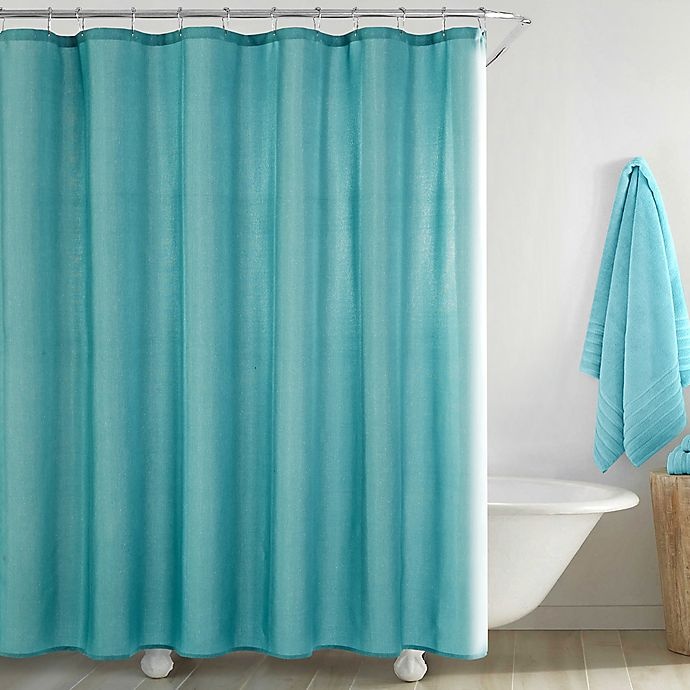 slide 1 of 2, Idea Nuova Jana Shower Curtain - Aqua, 1 ct