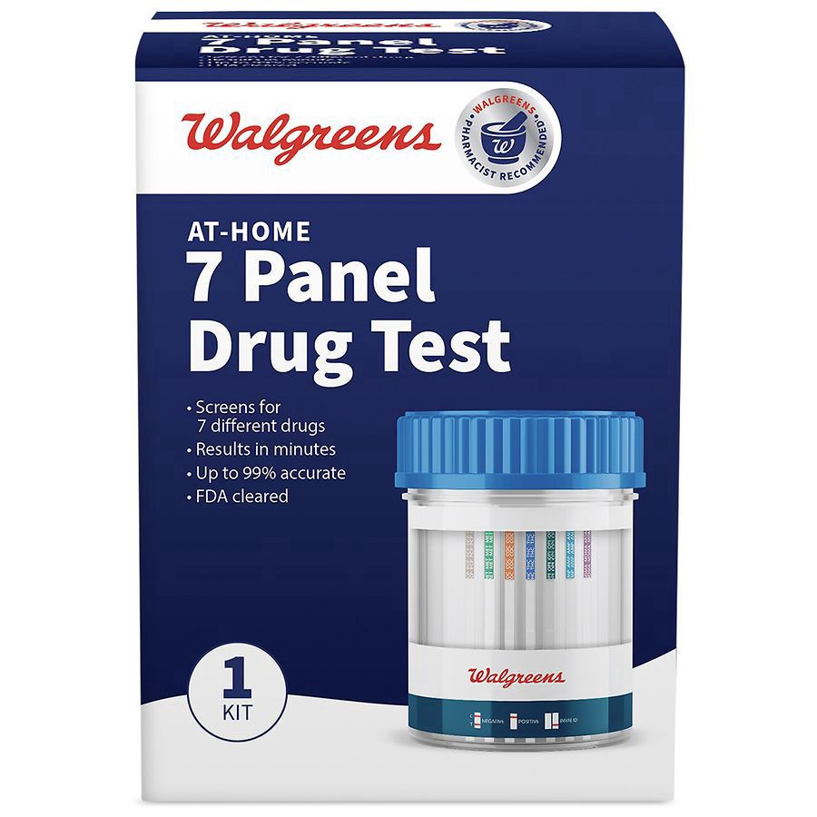 slide 1 of 4, Walgreens At-Home 7 Panel Drug Test, 1 ct