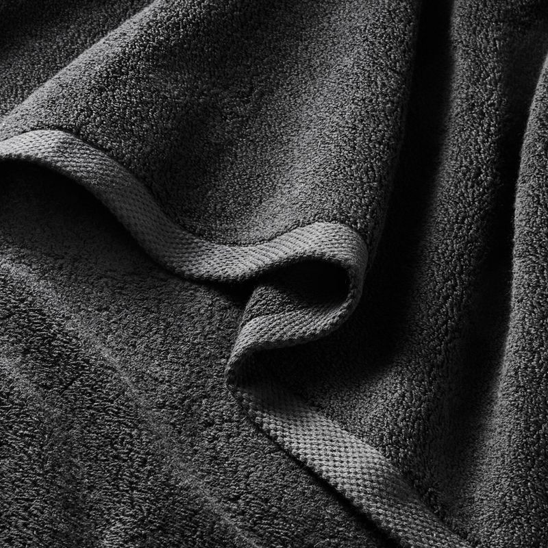 slide 3 of 4, Organic Bath Sheet Black - Casaluna™: Heavyweight Organic Cotton, Fade-Resistant, Low Lint, Machine Washable, 1 ct