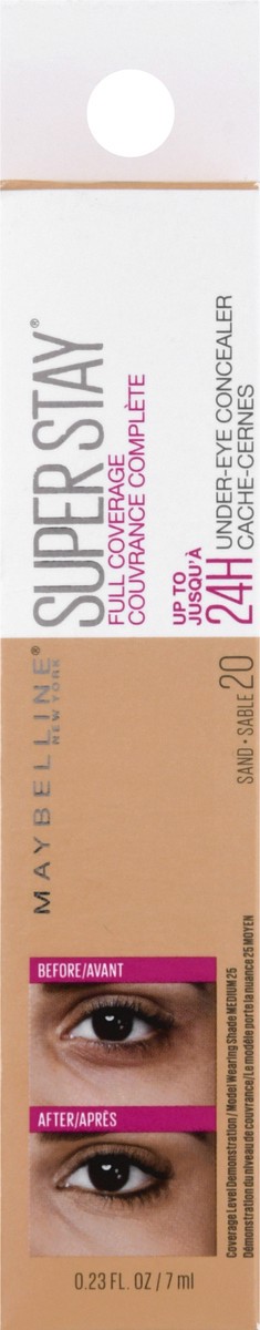 slide 8 of 9, Super Stay Full Coverage Sand 20 Under-Eye Concealer 0.23 fl oz, 0.23 fl oz