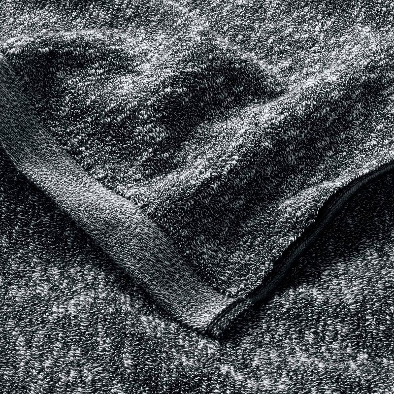 slide 3 of 4, Slub Accent Organic Hand Towel Black - Casaluna™: Heavyweight Jacquard, Fade-Resistant, OEKO-TEX Certified, 1 ct