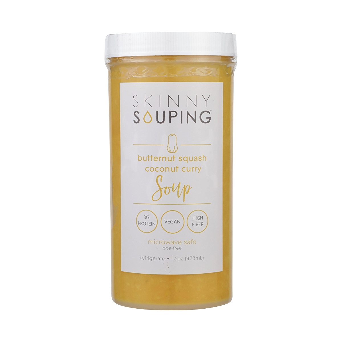 slide 1 of 1, Skinny Souping Butternut Squash Coconut Curry, 16 fl oz