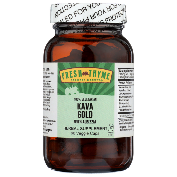 slide 1 of 1, Fresh Thyme Kava Gold With Albizzia, 90 ct