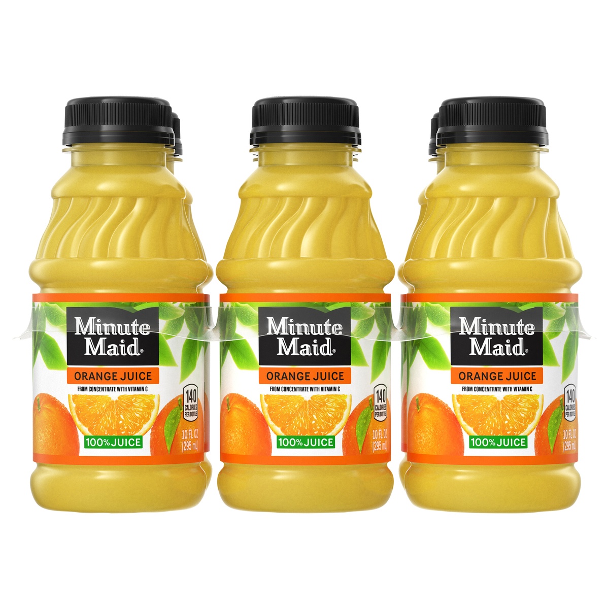 slide 1 of 5, Minute Maid Orange Juice Bottles, 10 fl oz, 6 Pack, 6 ct; 10 fl oz