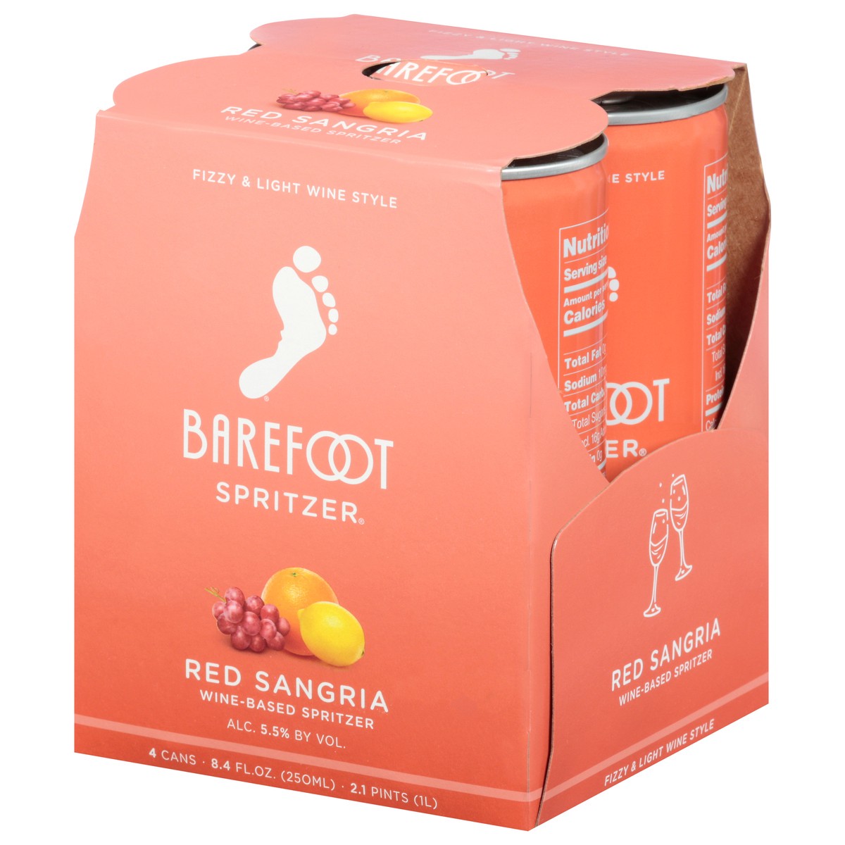 slide 9 of 14, Barefoot Red Wine, 4 ct; 8.4 fl oz