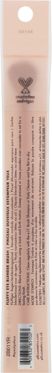 slide 5 of 9, e.l.f. Fluffy Eye Blender Brush 1 ea, 1 ct