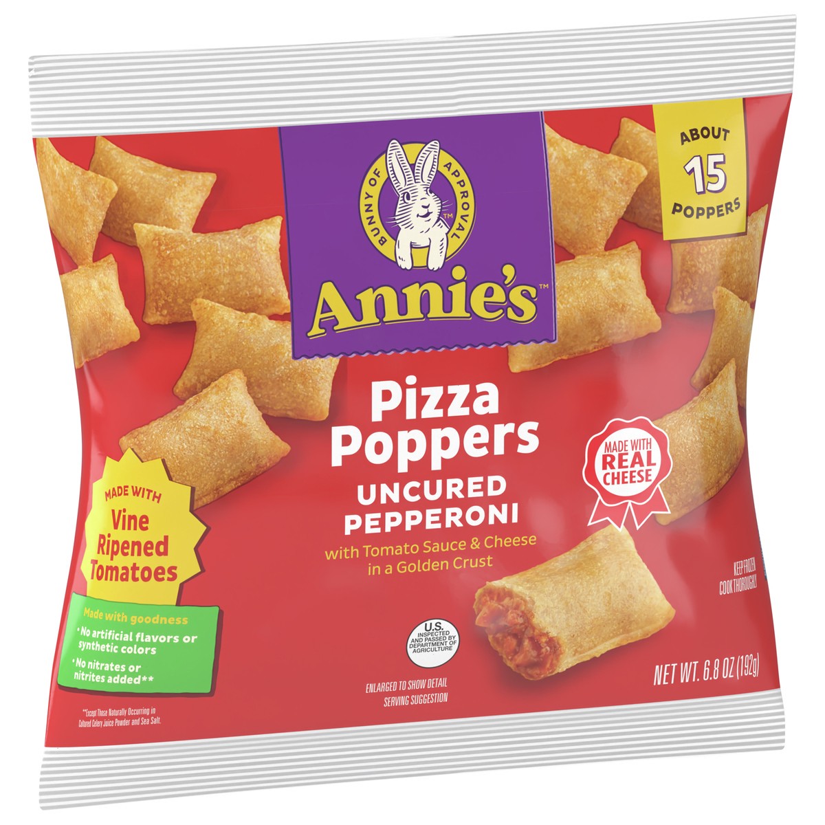 slide 8 of 9, Annie's Annies Homegrown Pizza Poppers Pepperoni, 6.8 oz
