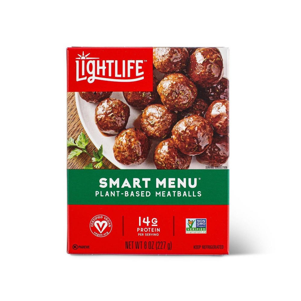 slide 2 of 4, Lightlife Smart Menu Veggie Meatballs, 8 oz