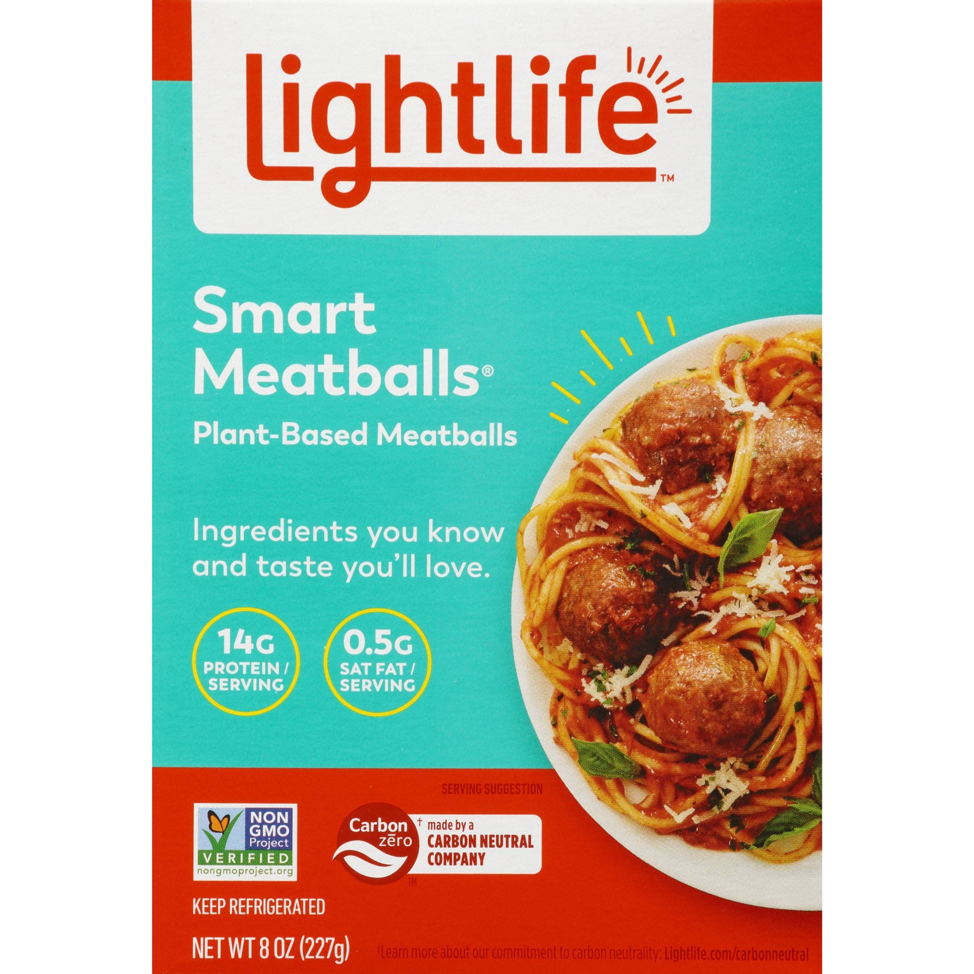 slide 1 of 4, Lightlife Smart Menu Veggie Meatballs, 8 oz