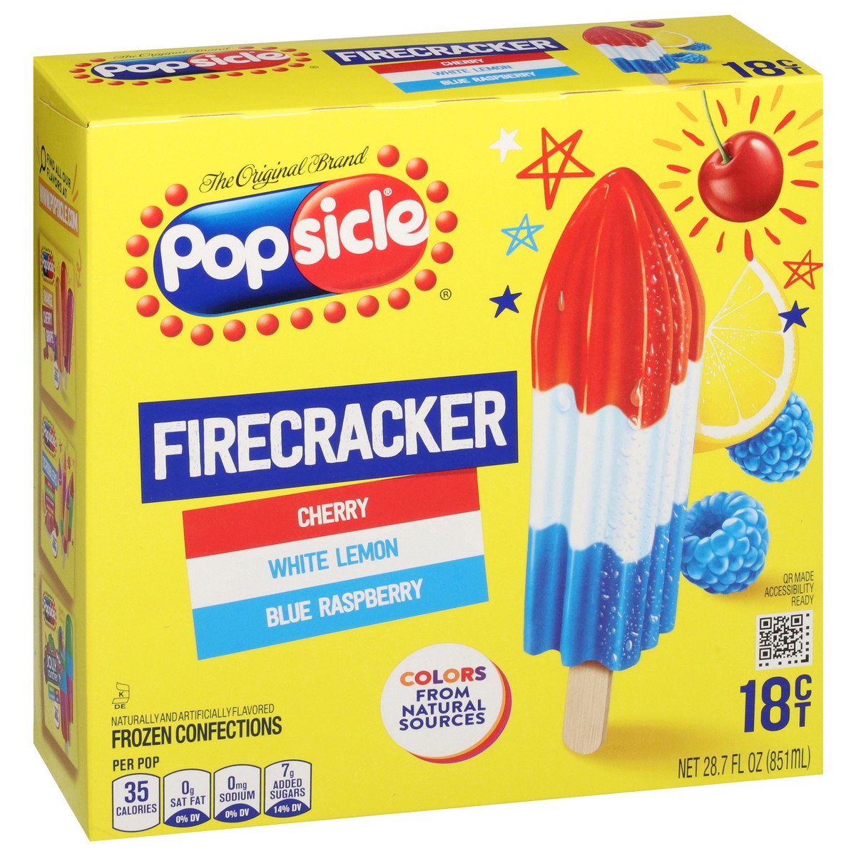 slide 9 of 13, Popsicle Firecracker Ice Pop Ice Pops, 18 ct