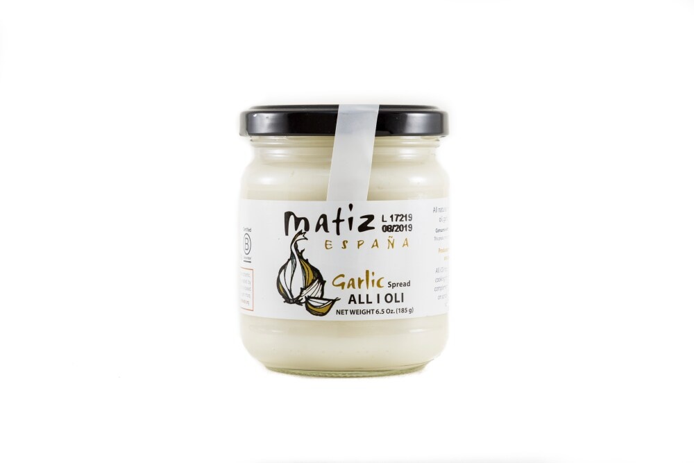 slide 1 of 1, Matiz Spread, Garlic, All I Oli, 6.5 oz