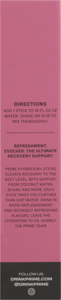 slide 3 of 13, Prime Hydration+ Strawberry Watermelon Sticks - 6pk/9.8g, 6 ct, 9.8 gram