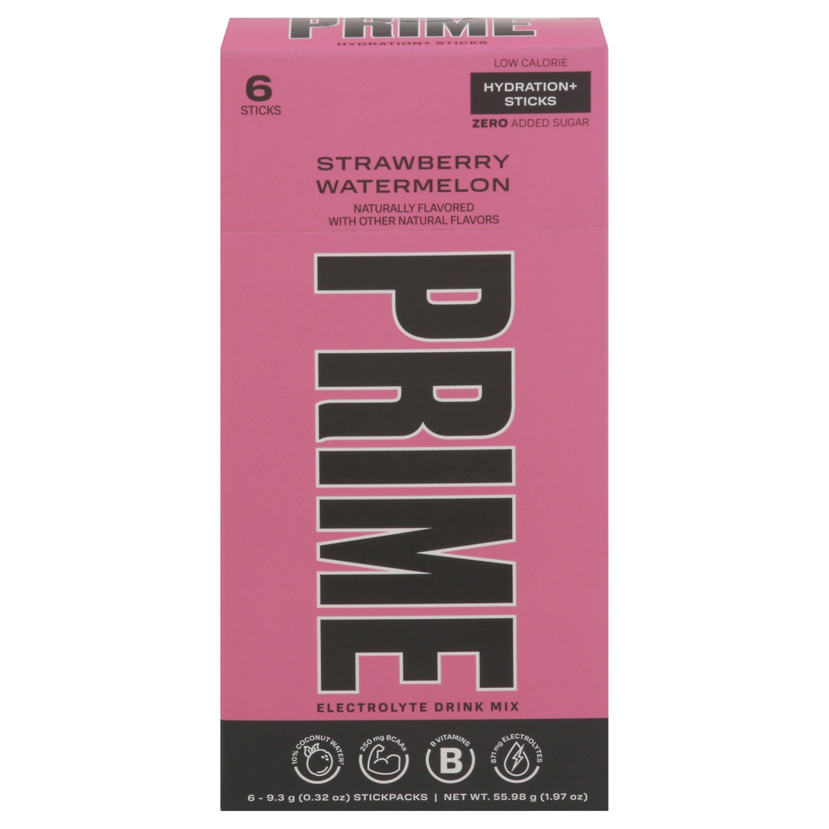 slide 2 of 13, Prime Hydration+ Strawberry Watermelon Sticks - 6pk/9.8g, 6 ct, 9.8 gram