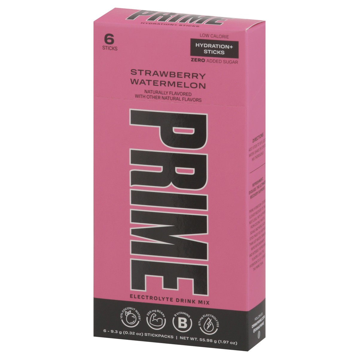 slide 4 of 13, Prime Hydration+ Strawberry Watermelon Sticks - 6pk/9.8g, 6 ct, 9.8 gram